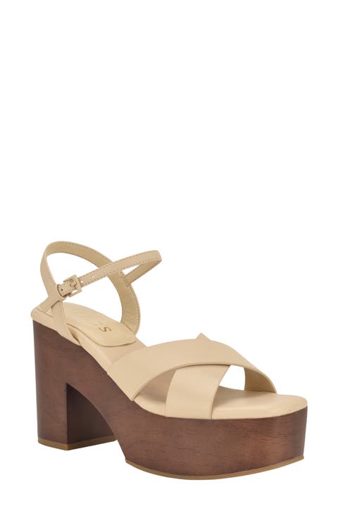 Qeelin Ankle Strap Platform Sandal (Women)