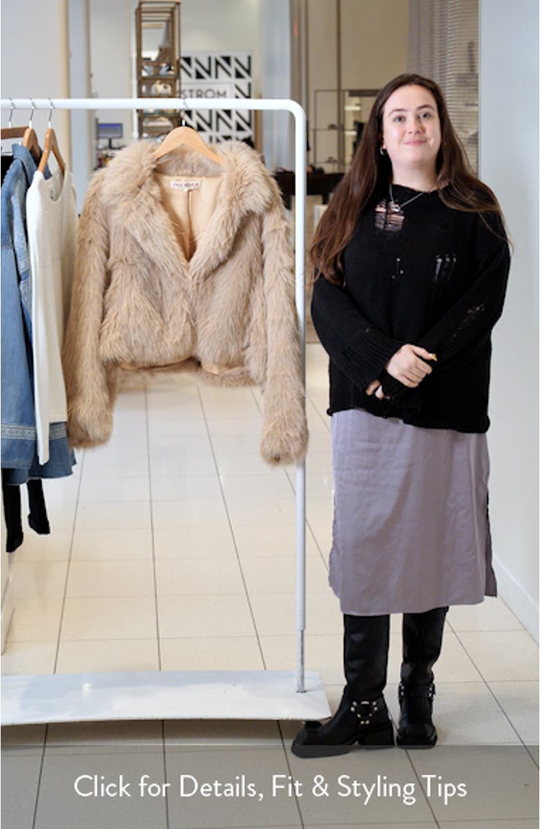 Paris Cropped Faux Fur Jacket, sales video thumbnail