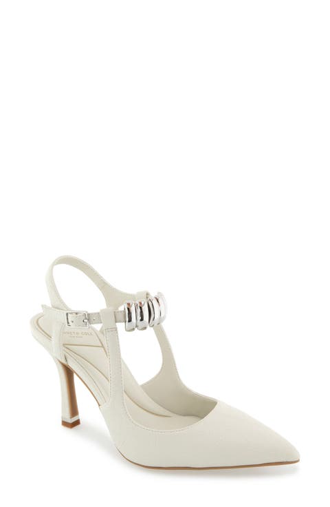 Romi Ankle Strap Pointed Toe Pump (Women)