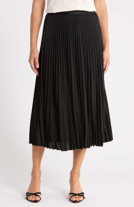 Pleated Maxi Skirt