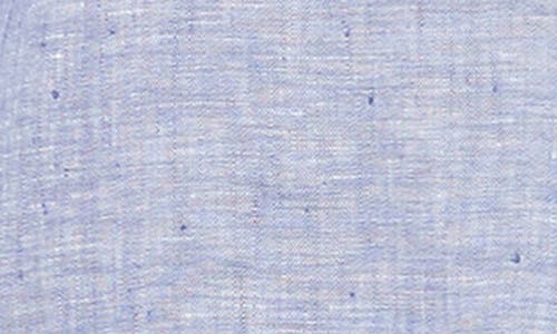 Foxcroft Stirling Linen Button-up Tunic In Purple