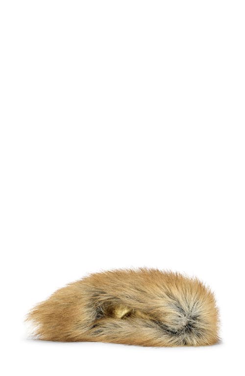 Azalea Wang Jameeck Faux Fur Stiletto Pump In Brown