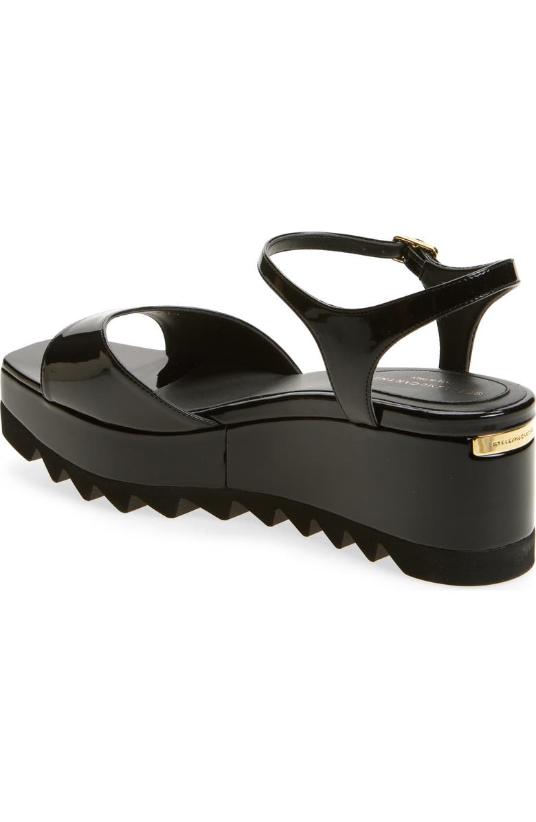 Stella McCartney Elyse Platform Sandal, Alternate, color, Black