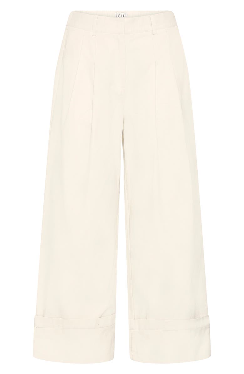 ICHI Ihgazto High Waist Wide Leg Cuff Pants, Alternate, color, 