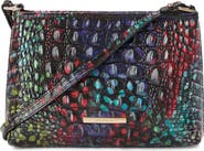 Brahmin Lorelei Croc Embossed Leather Shoulder Bag