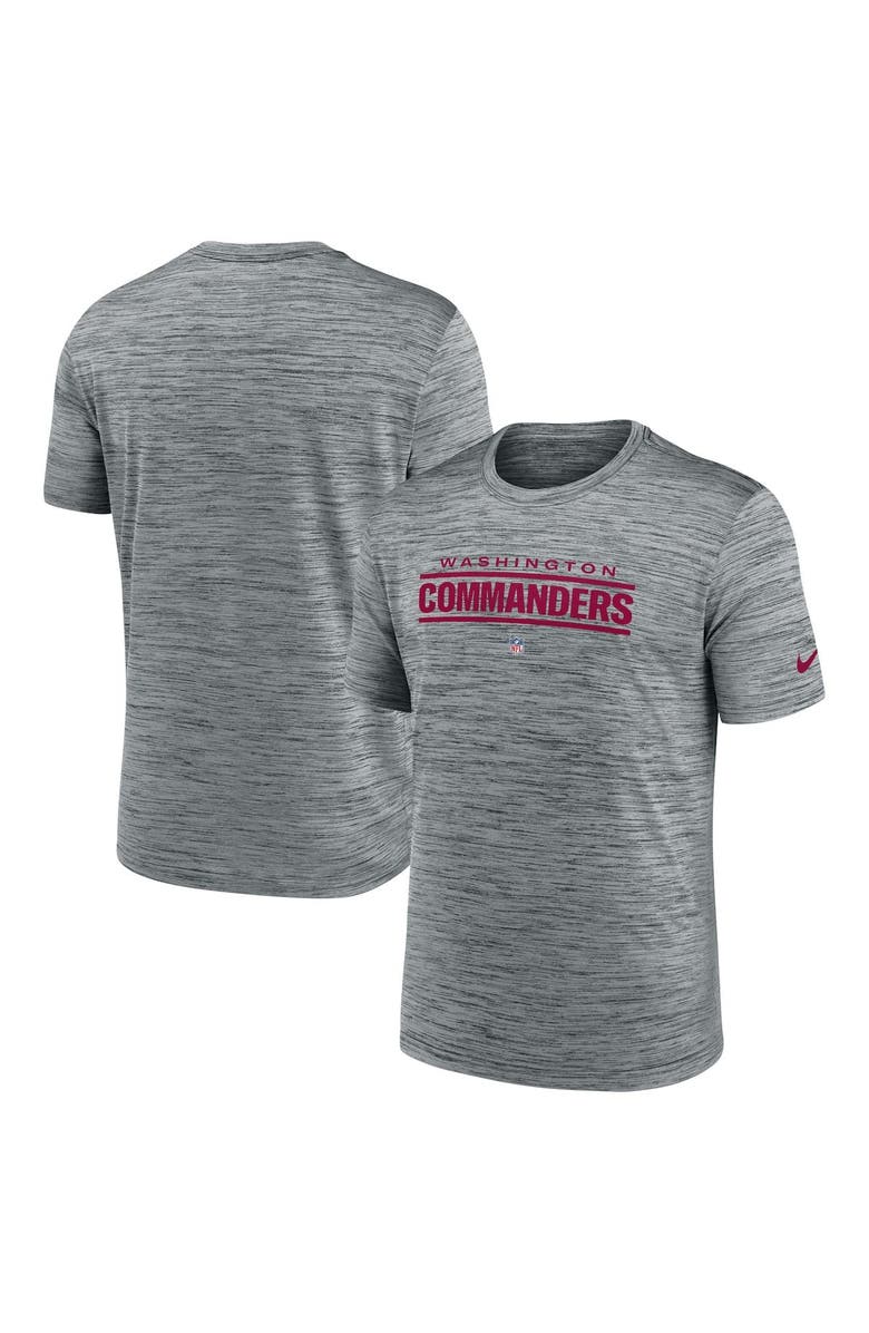 Nike Men's Nike Gray Washington Commanders Velocity Performance T-Shirt, Main, color, Gray