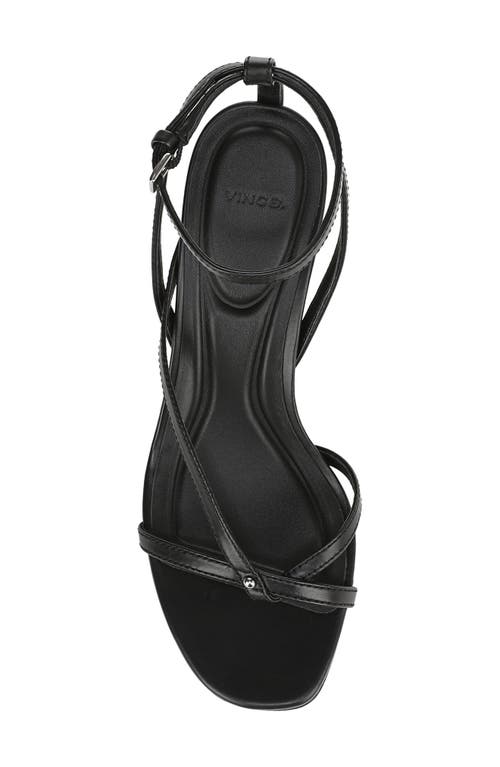 Vince Marilyn Leather Strappy Sandal In Black