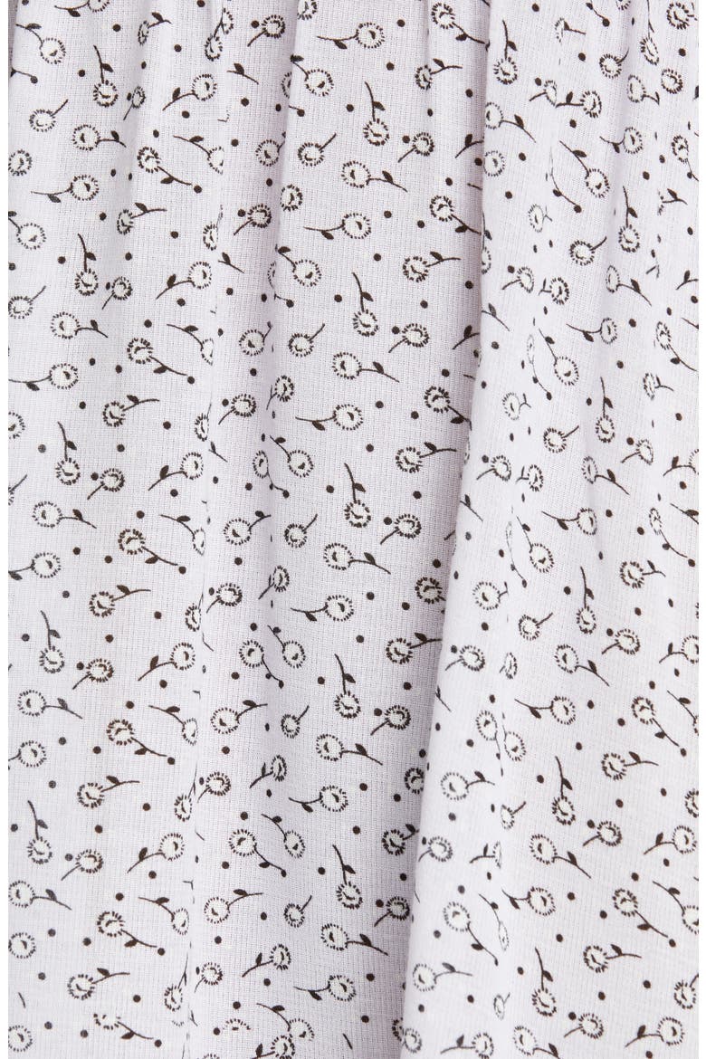 Dandelion Print Button Front Babydoll Dress (Nordstrom Exclusive), Alternate, color, LILAC MULTI
