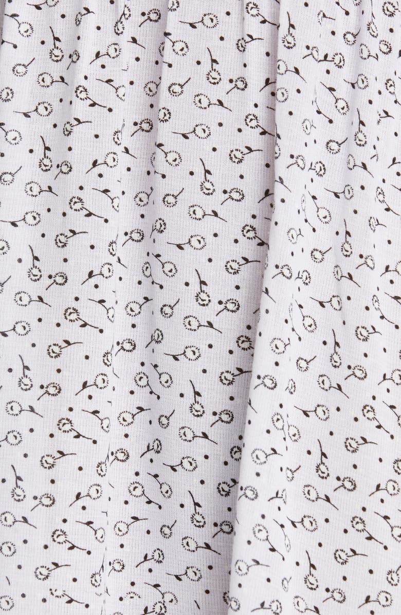 Anna Sui Dandelion Print Button Front Babydoll Dress, Alternate, color, 