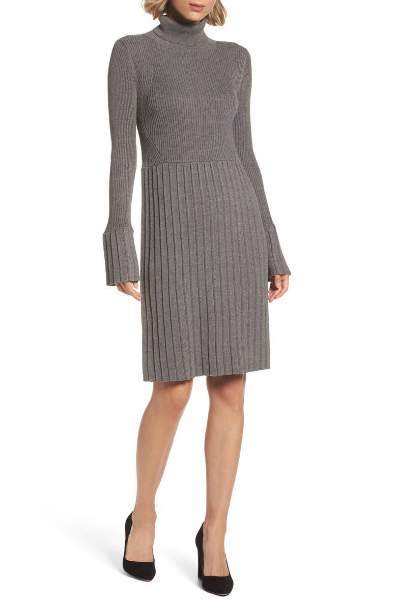 Adrianna Papell Turtleneck Dress, Main, color, 