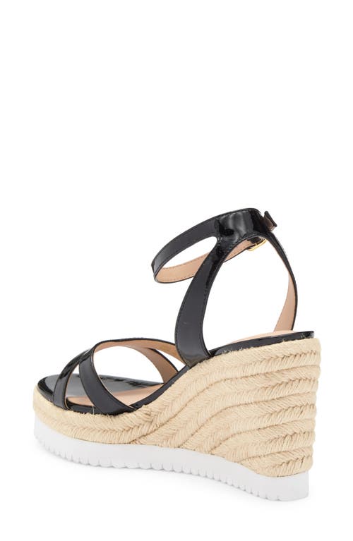 Stuart Weitzman Catlina Espadrille Wedge Sandal In Black