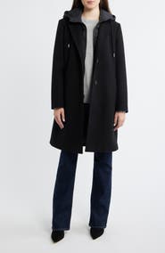 Lucky Brand Walker Coat with Hooded Bib Inset