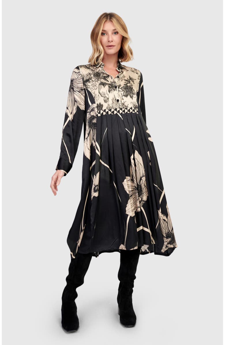 Alembika Filigree Babydoll Shirtdress, Alternate, color, Mix