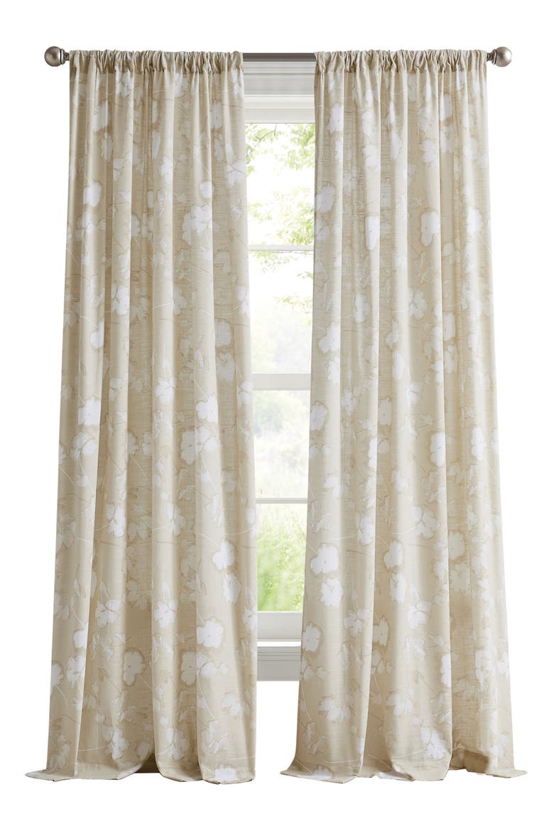 Dandelion Floral Print Set of 2 Poletop Curtain Panels video
