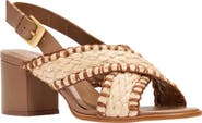 André Assous Hazel Raffia Slingback Sandal