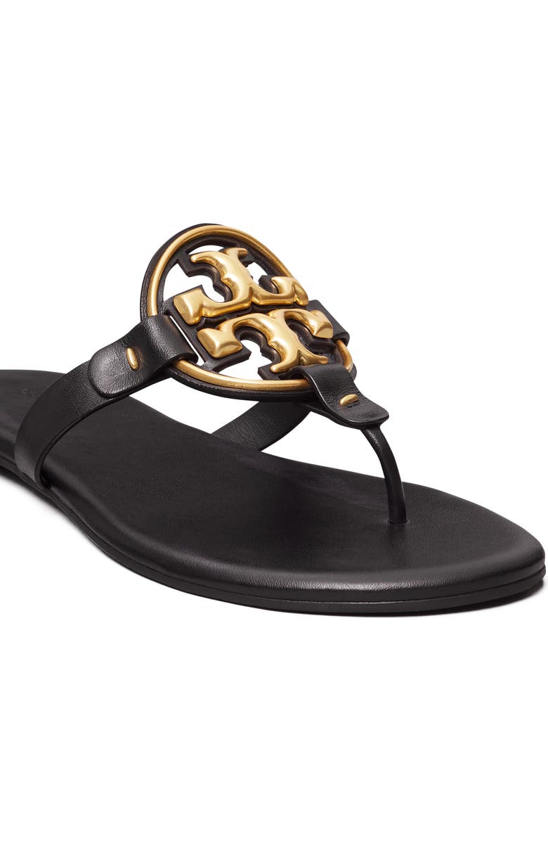 Tory Burch Metal Miller Soft Leather Sandal, Alternate, color,