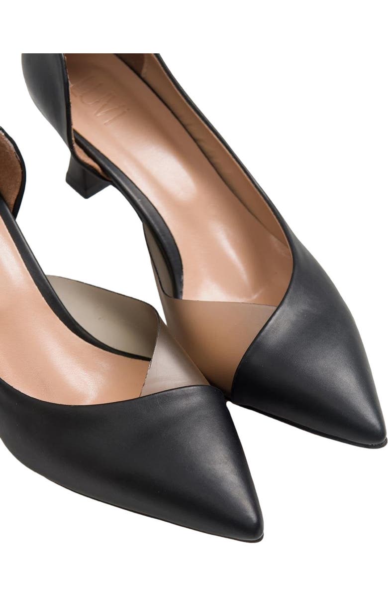 Prologue Shoes Vera Pointed Toe Pump, Alternate, color, Black Faux Leather