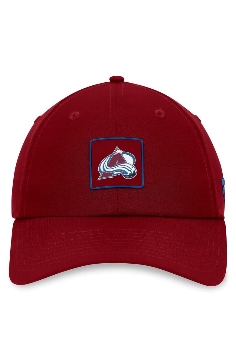 FANATICS Men's Fanatics Branded Burgundy Colorado Avalanche Authentic Pro Rink Adjustable Hat, Alternate, color, Burgundy