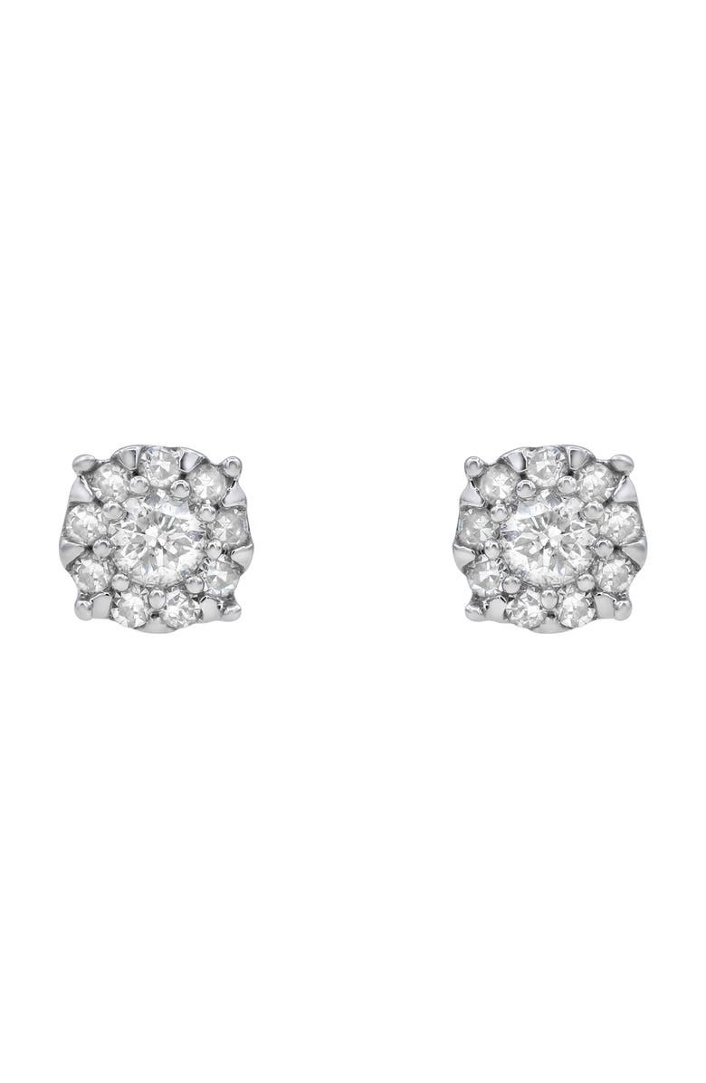 LuvMyJewelry Regal Diamond Stud Earrings, Alternate, color, 