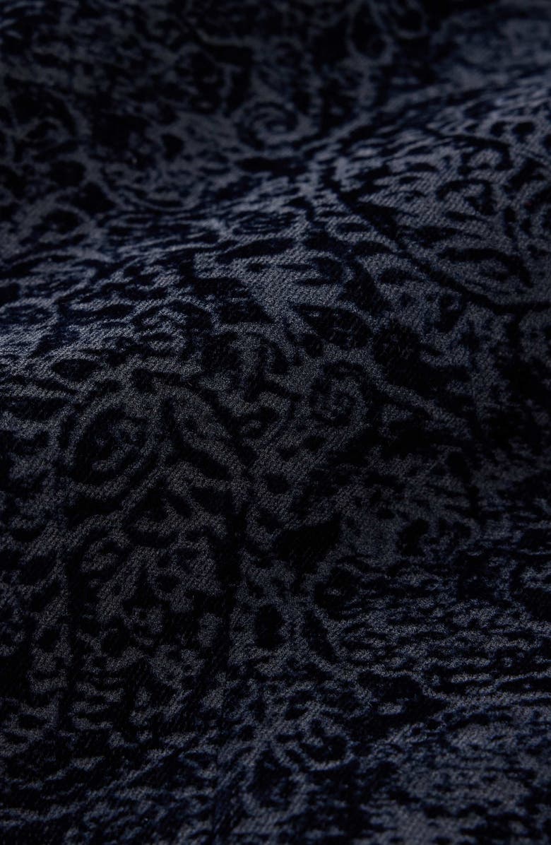 John Varvatos Varick Slim Fit Paisley Jacket, Alternate, color, Night Sky