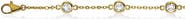 ALLUREZ Diamond Anklet Bracelet Bezel Set 14K