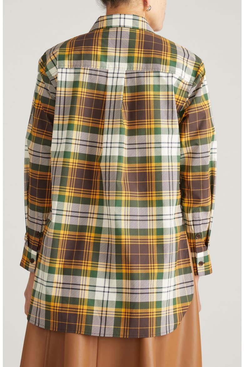 The Artist Poplin Shirt, Alternate, color, BROWN PLAID