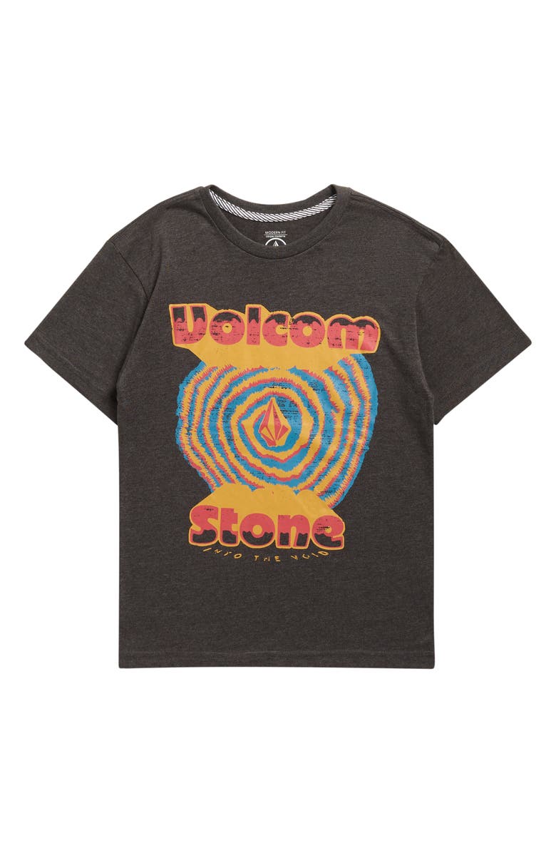 Volcom Kids' Into the Void Cotton T-Shirt, Main, color, Black Heather