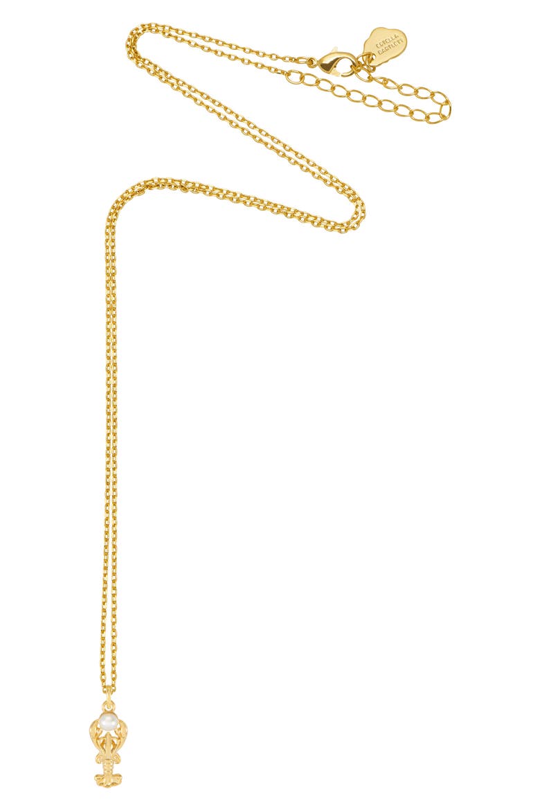 Lobster Pendant Necklace, Alternate, color, GOLD