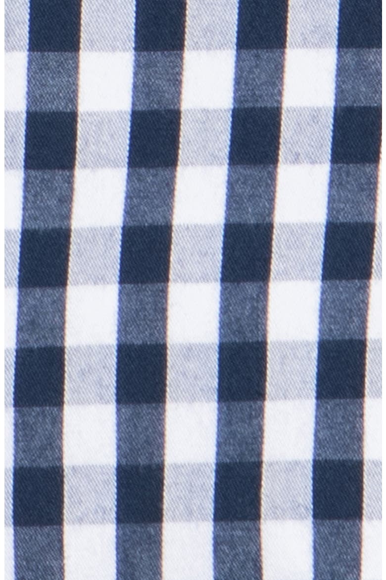 Gingham Ruffled Romper(Baby), Alternate, color, NAVY