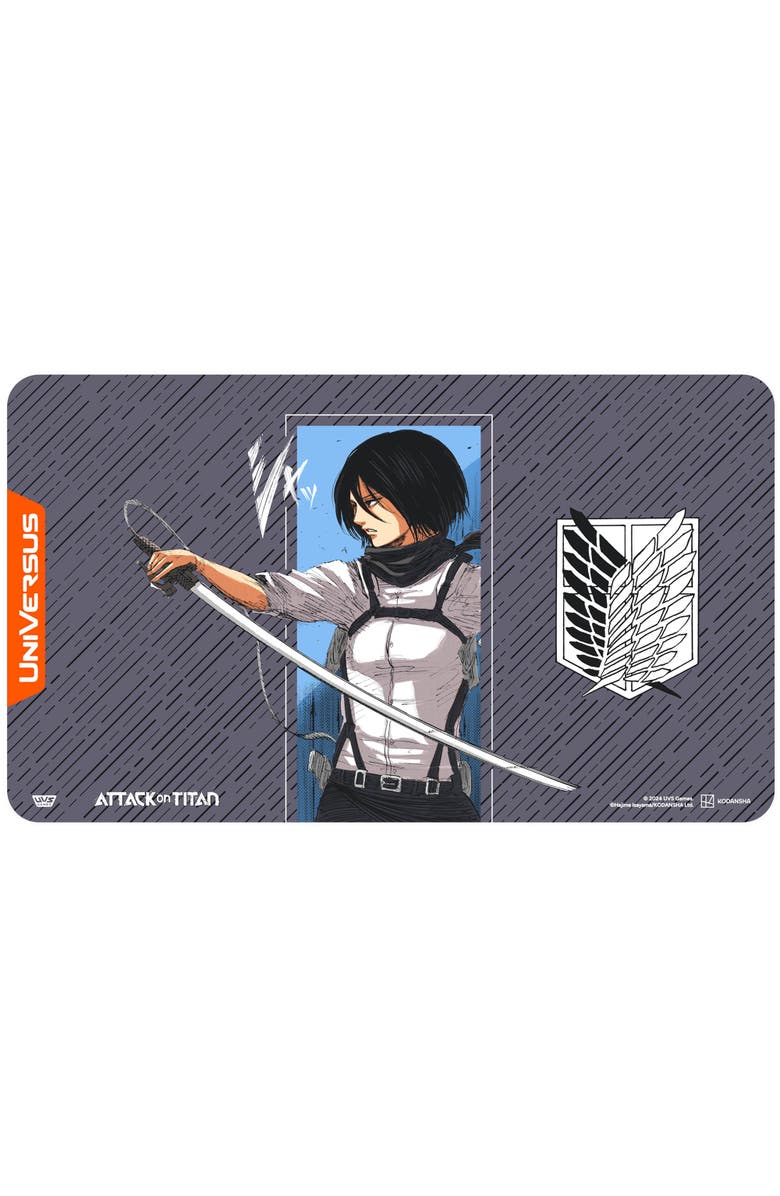 UniVersus Attack On Titan Battle For Humanity Mikasa Ackerman Playmat, Main, color, Multicolored
