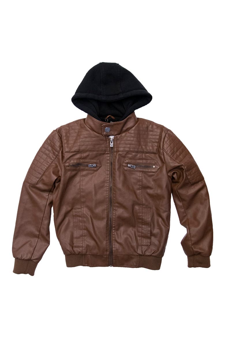 Knit Hood Jacket, Main, color, TAN