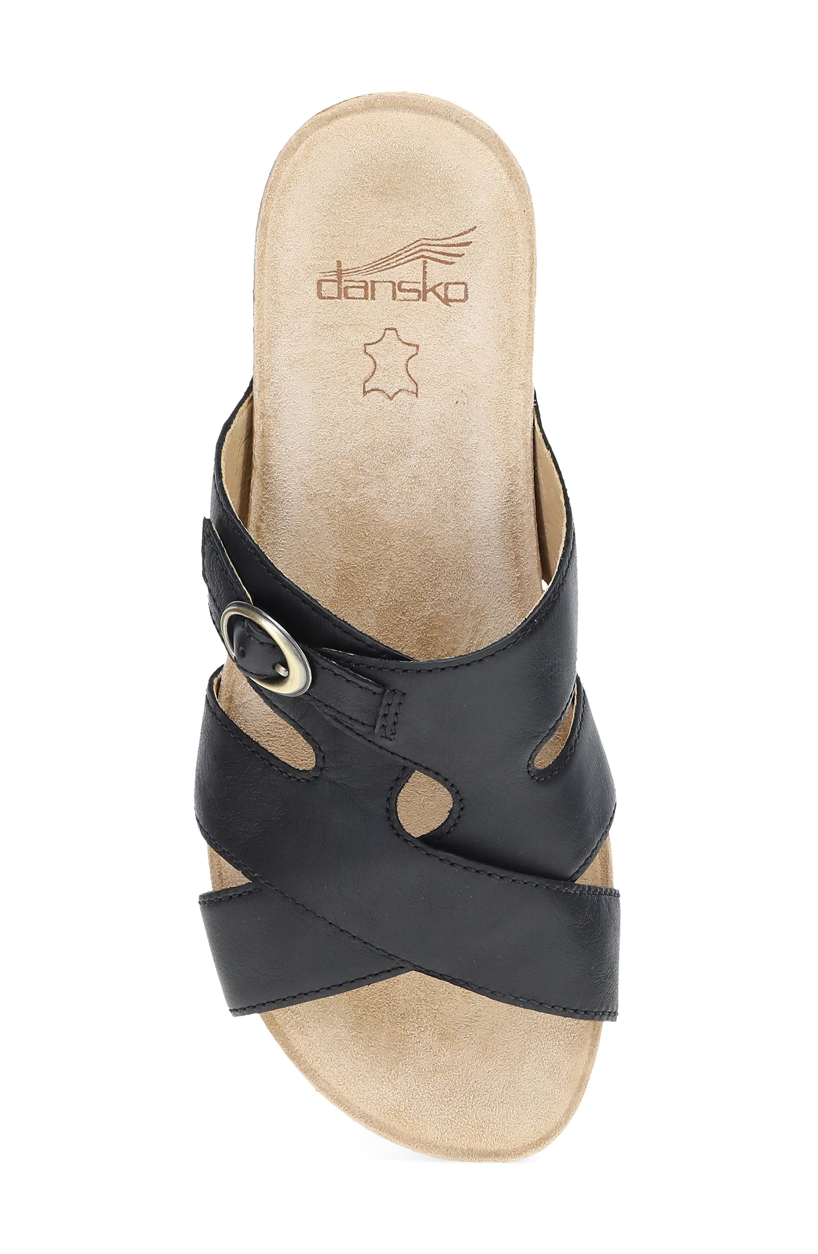 Dansko Regan Slide Sandal, Alternate, color, Black