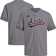 adidas Men's adidas  Gray Mississippi State Bulldogs Replica Baseball Jersey