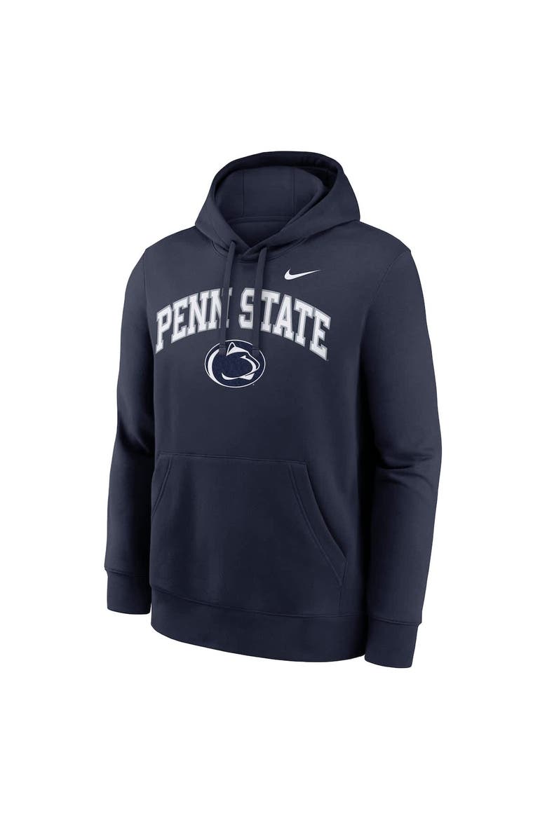 Men's Nike Navy Penn State Nittany Lions Club Fleece Arch Pullover Hoodie, Alternate, color, Navy