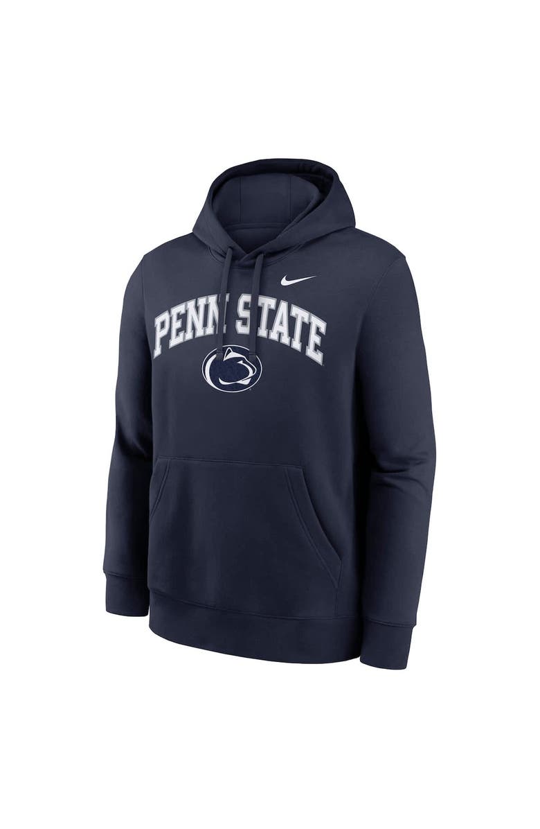 Nike Men's Nike Navy Penn State Nittany Lions Club Fleece Arch Pullover Hoodie, Alternate, color, Navy