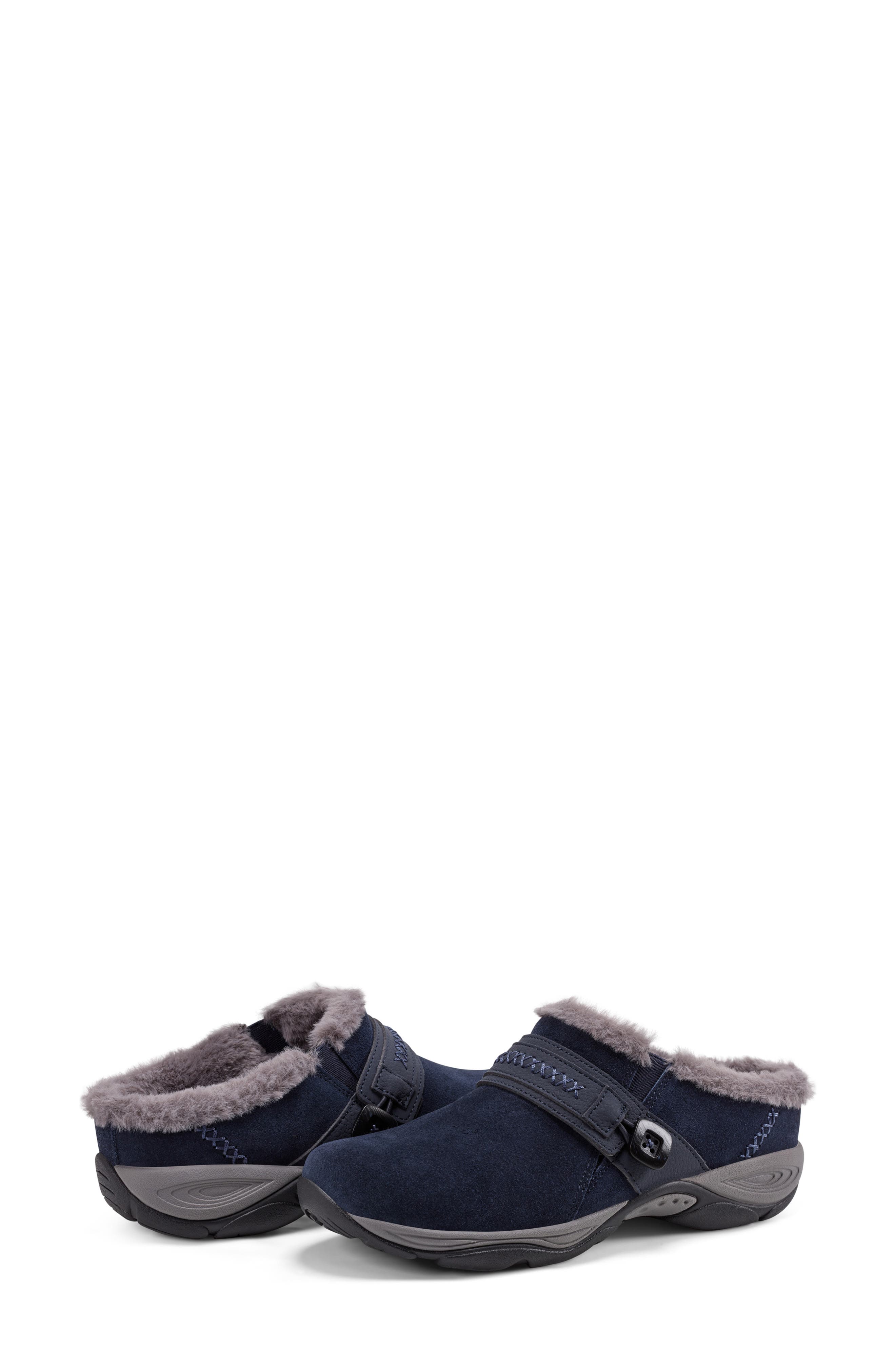 Elinn Faux Shearling Mule, Alternate, color, DARK BLUE