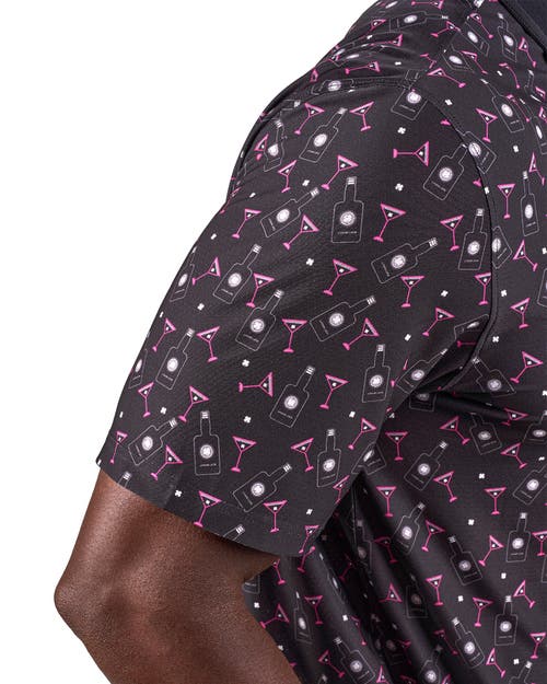 Black Clover Liquid Luck Polo In Black