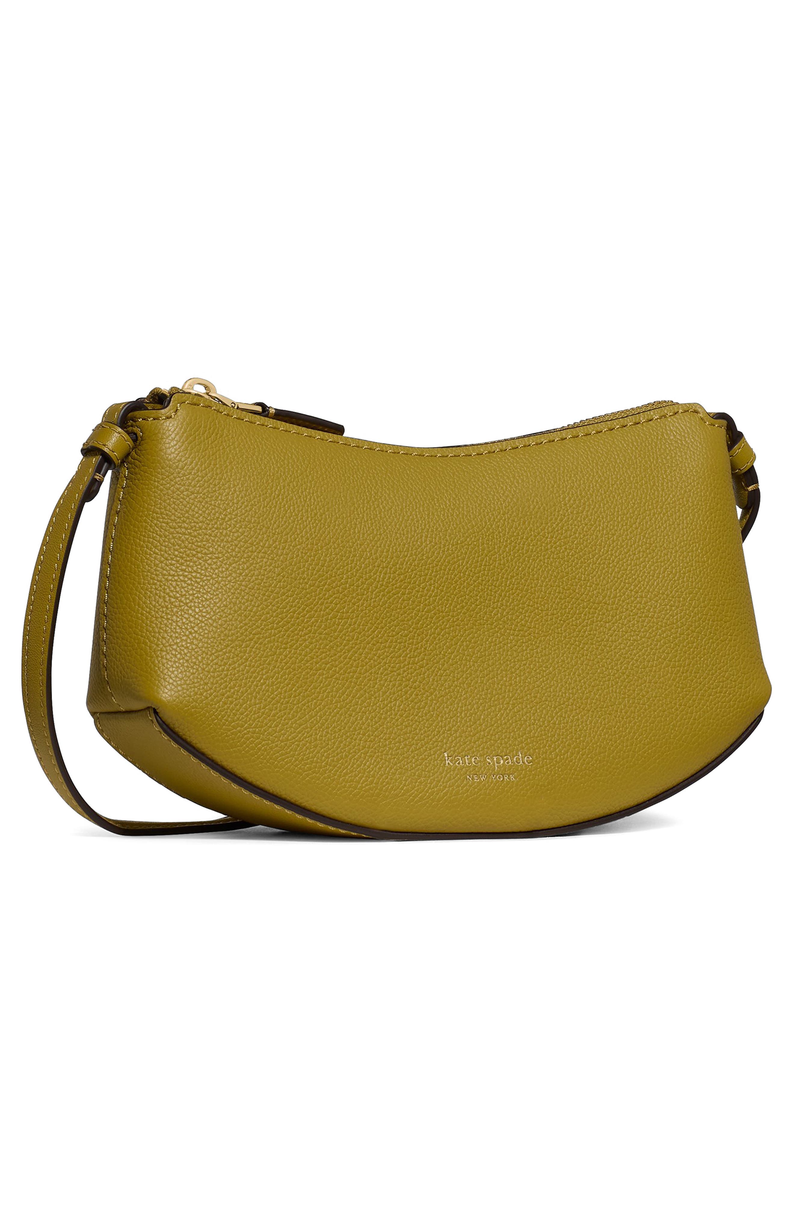 loop pebble leather crossbody bag, Alternate, color, LAUREL LEAF
