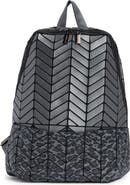 PATRIZIA LUCA Printed Chevron Backpack