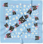 Centinelle Naoko Cat Cotton Silk Bandana
