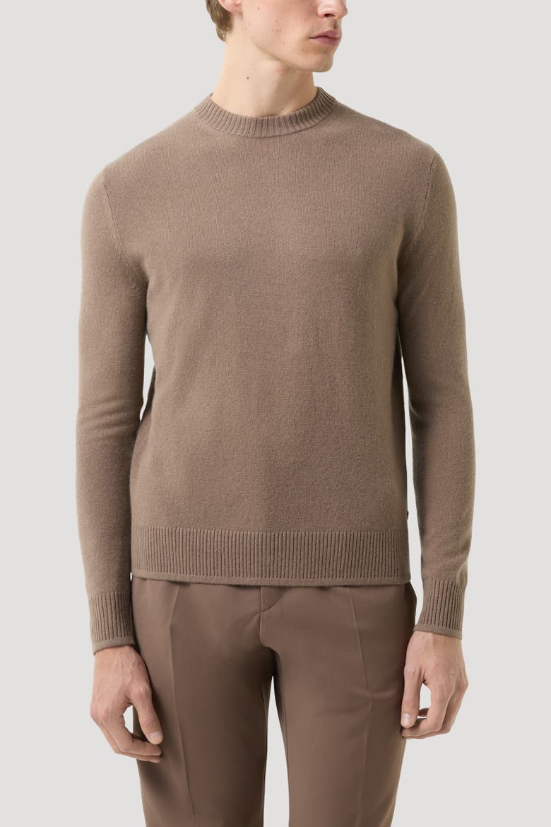 Brendon Cashmere Sweater, Alternate, color, Mud