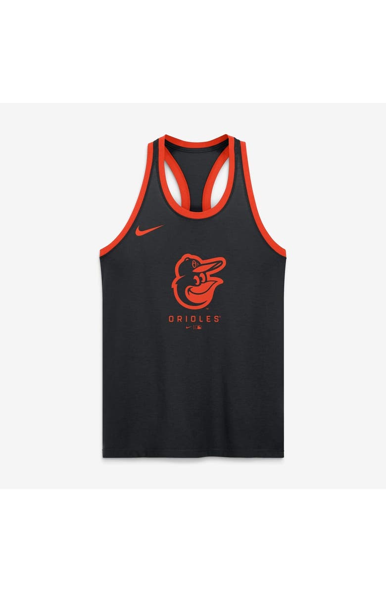 Nike Women's Nike Black Baltimore Orioles Tri-Blend Dri-FIT Racerback Tank Top, Alternate, color, Black