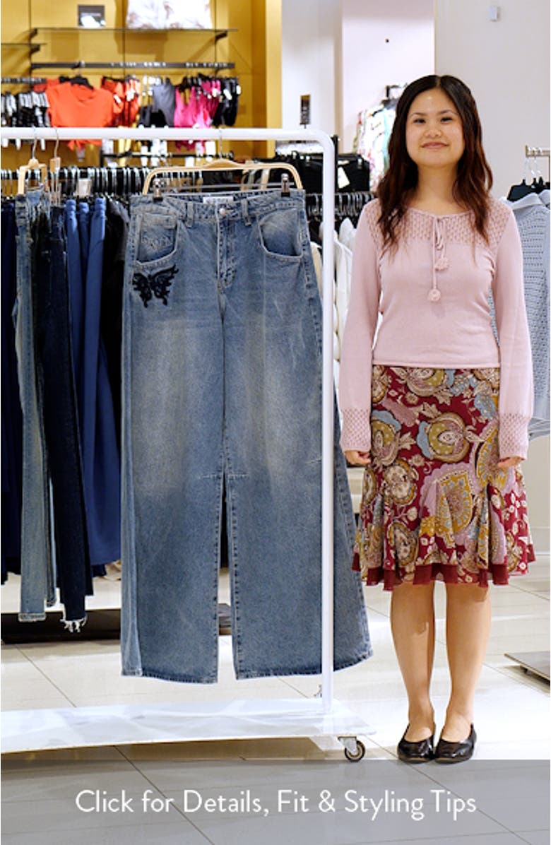 Caroline Baggy Wide Leg Jeans, sales video thumbnail