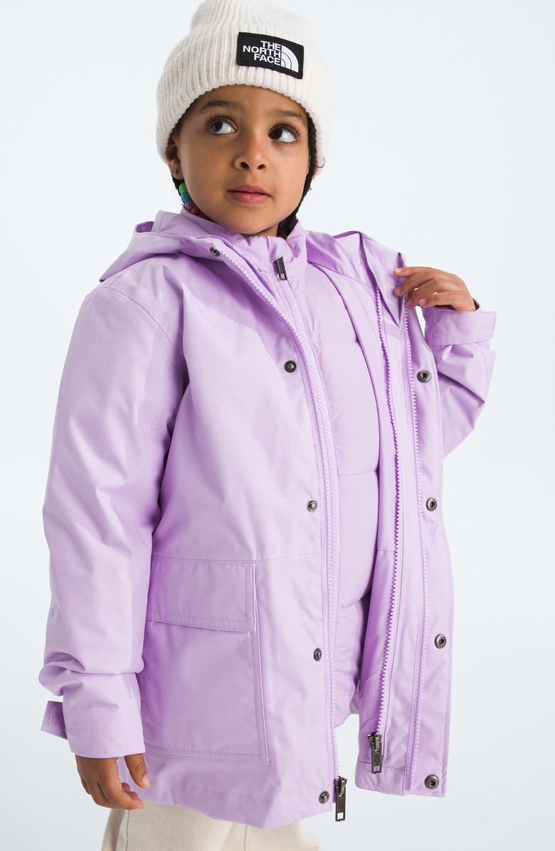 The North Face Kids' Triclimate<sup>®</sup> 600 Fill Power Down Reversible Waterproof Hooded Jacket, Alternate, color, Lite Lilac