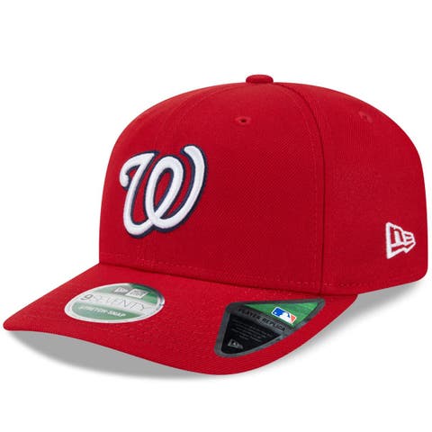 Men's New Era  Red Washington Nationals Player Replica 9SEVENTY Adjustable Hat
