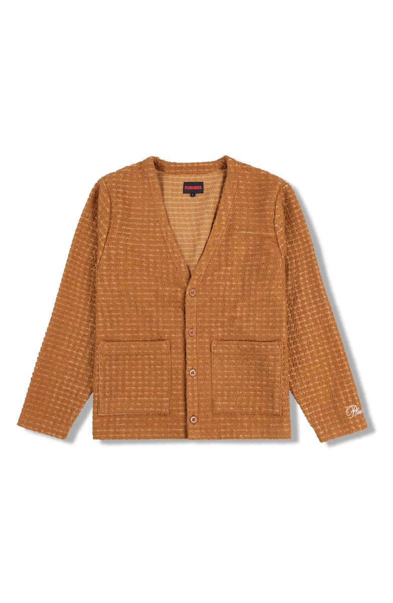 PLEASURES Boredom V-Neck Cardigan, Alternate, color, 