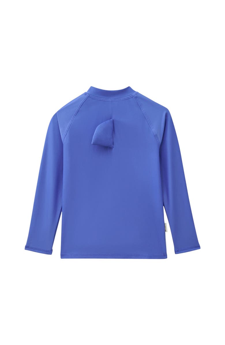 Roarsome Quarter Zip Long Sleeve Rash Guard Little Kids & Big Kids, Alternate, color, Medium Blue