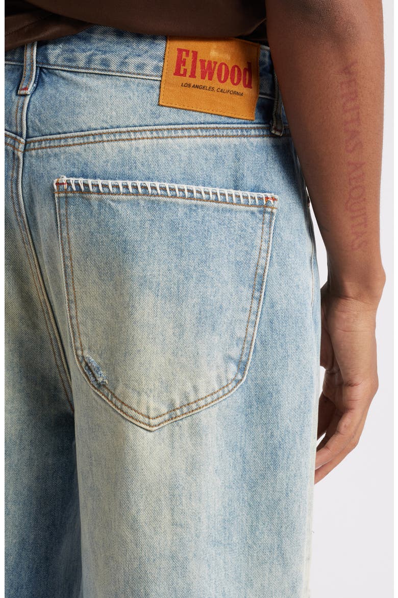 Baggy Rip & Repair Jeans, Alternate, color, HAND ME DOWN INDIGO