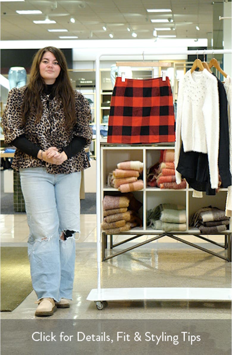 Bea Buffalo Plaid Miniskirt, sales video thumbnail