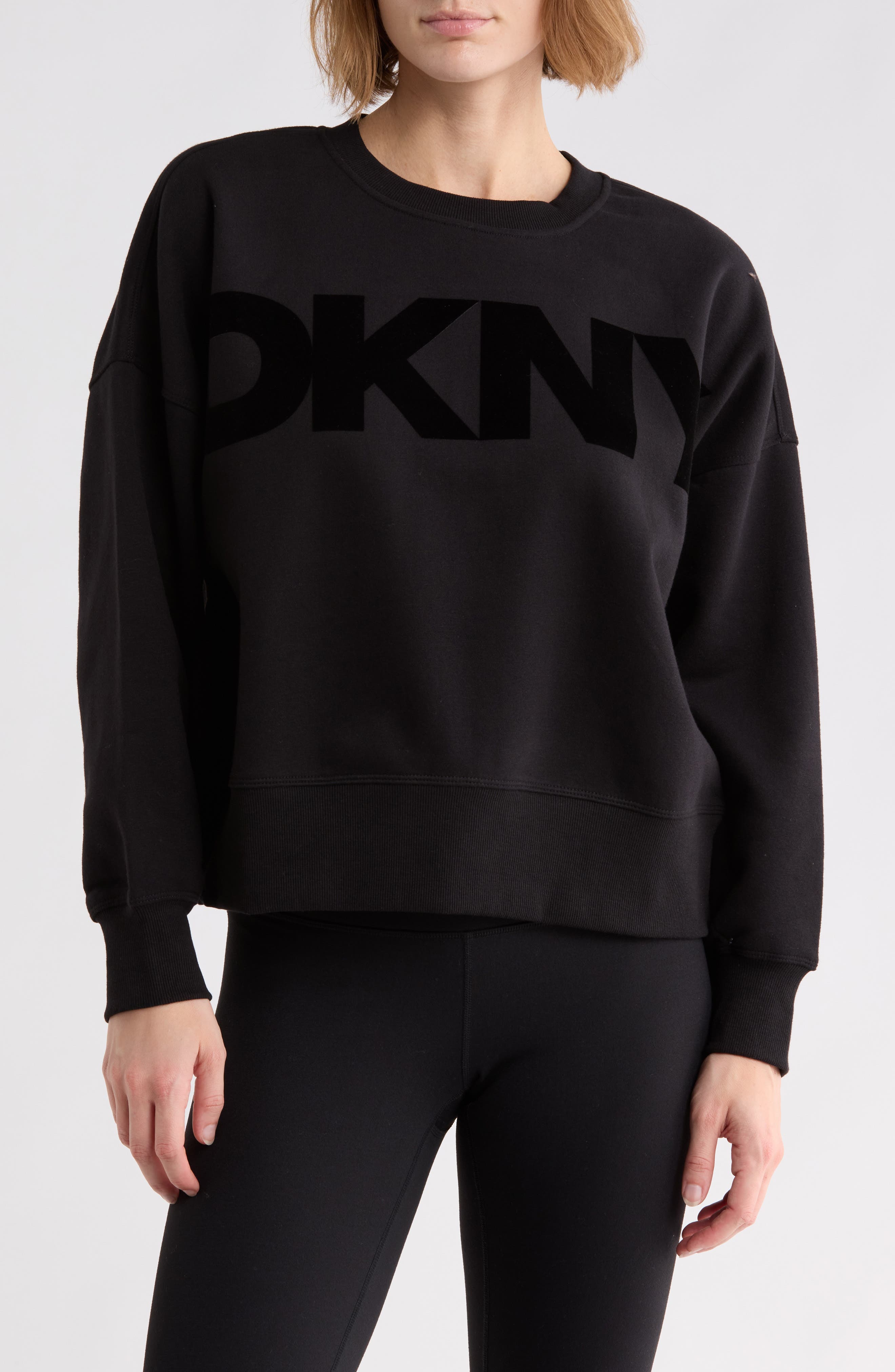 Exploded Flocked Logo Blouson Sweatshirt